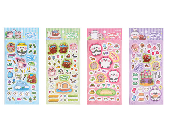 Bamboo Mates Colorful Stickers (4 Assorted Models)