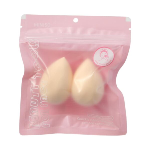 Miniso Colorful Series Makeup Sponges(Light Yellow,2 pcs)