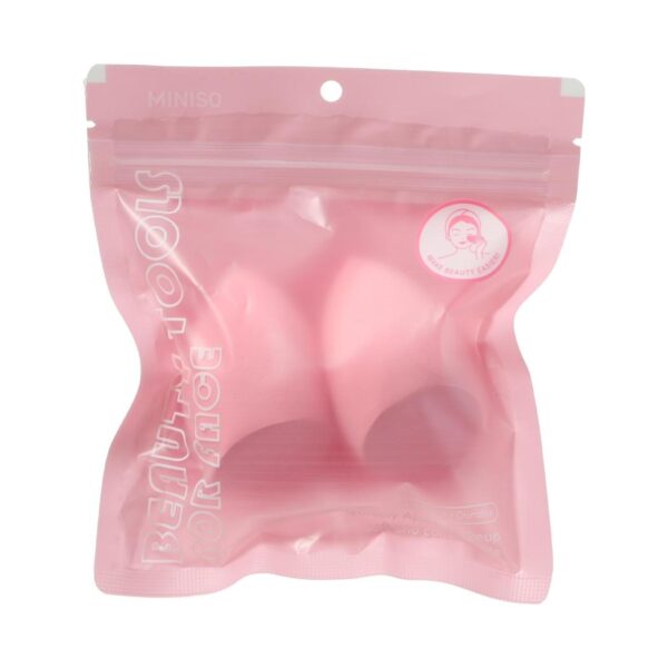 Miniso Colorful Series Makeup Sponges(Light Pink,2 pcs)