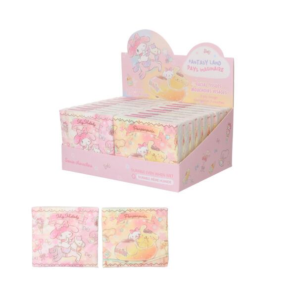 MINISO Sanrio Characters Printed Facial Tissues (Fantasy Land, Pocket Pack, 40 Sheets)