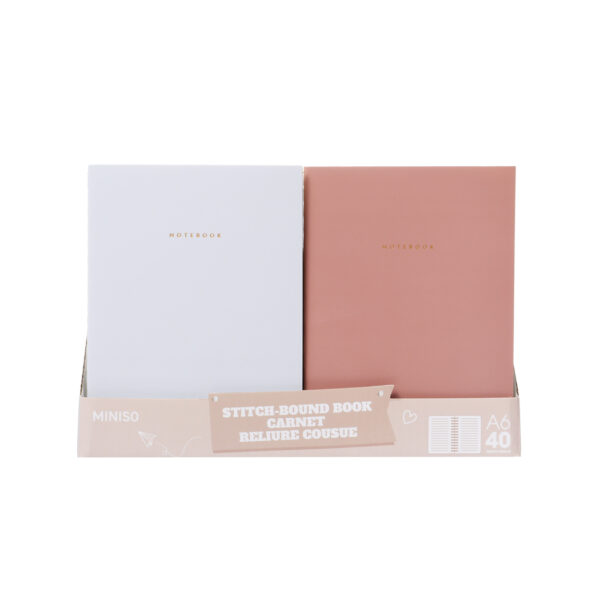 Taupe Series A6 Stitch-bound Book (40 Sheets) (3 Assorted Models) PDQ
