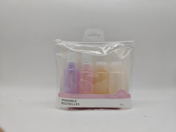 Candy Color Soft Travel Bottles Set (4 pcs)